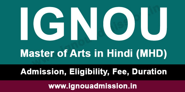 IGNOU MA Hindi Admission