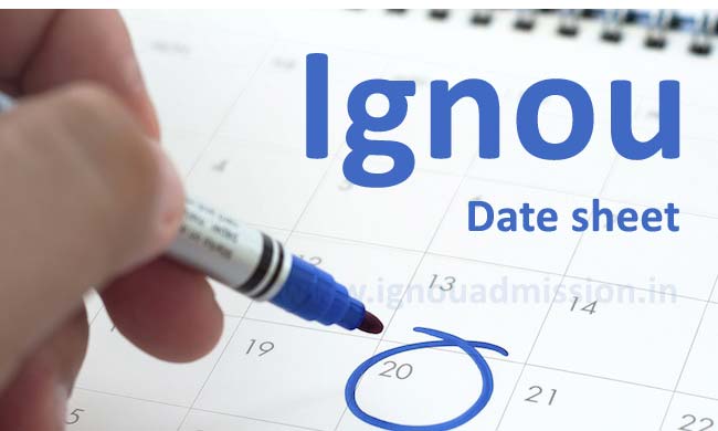 Download Ignou Date Sheet