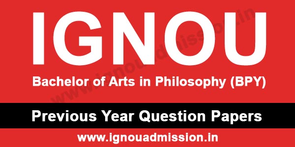 IGNOU BA Philosophy Question Paper