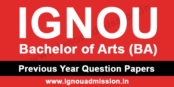 IGNOU BA Question Paper