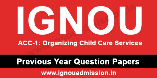 IGNOU ACC 1 Question Paper