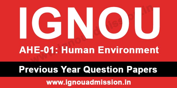 IGNOU AHE 1 Question Paper