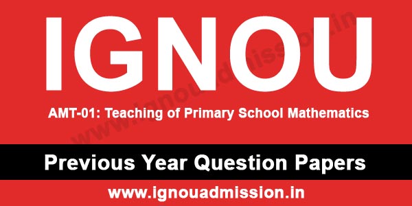 IGNOU AMT 1 Question Paper