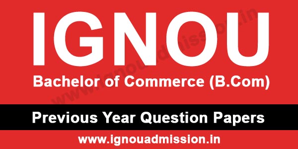 IGNOU BCOM Question Paper