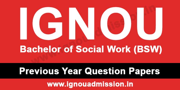 IGNOU BSW Question Paper