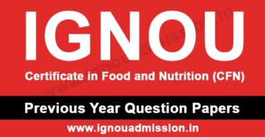 IGNOU CFN Question Paper