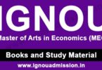 IGNOU MA Economics Study Material Free Download