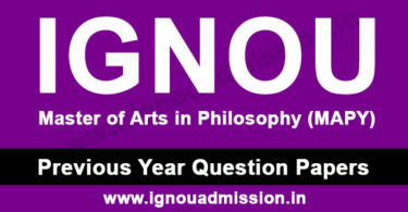 IGNOU MA Philosophy Question Paper
