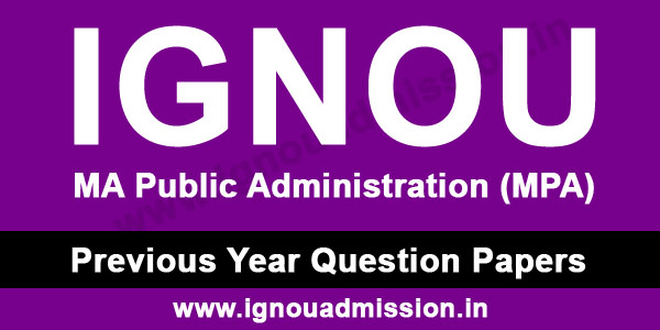 IGNOU MPA Question Paper