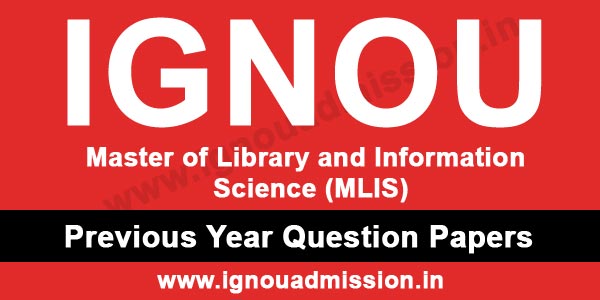 IGNOU MLIS Question Paper