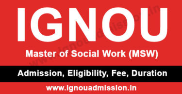 IGNOU MSW Question Papers