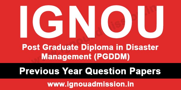 IGNOU PGDDM Question Paper