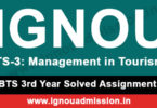 IGNOU TS 3 Solved Assignment