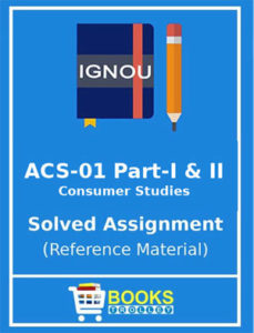 IGNOU ACS 1 Solved Assignment