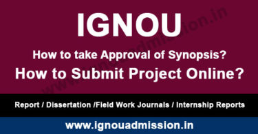 How to Submit IGNOU Project Online?