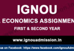 IGNOU MA Economics Assignment