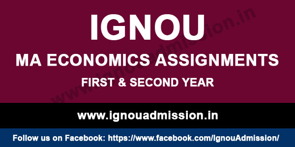 ignou ma economics assignment 2022