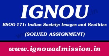 IGNOU BSOG 171 Solved Assignment