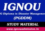 IGNOU PGDDM Study Material