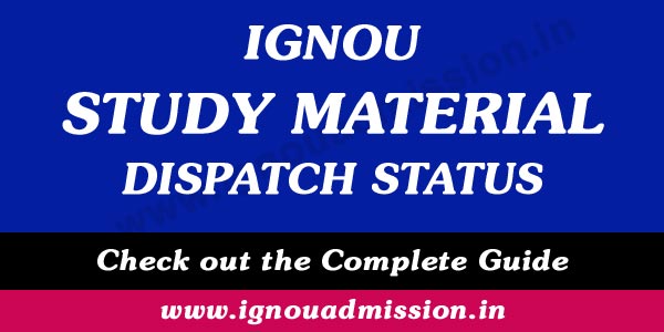 IGNOU Study Material Status