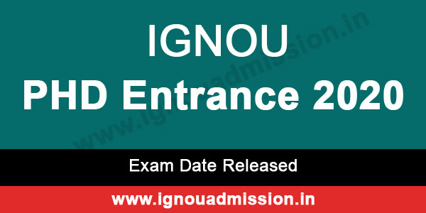 phd entrance test date