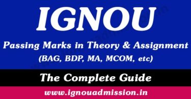 IGNOU Passing marks