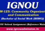 IGNOU BSW 123 Solved Assignment