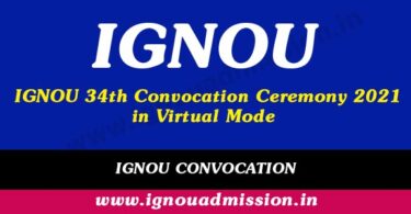 IGNOU Convocation 34 held in virtual mode