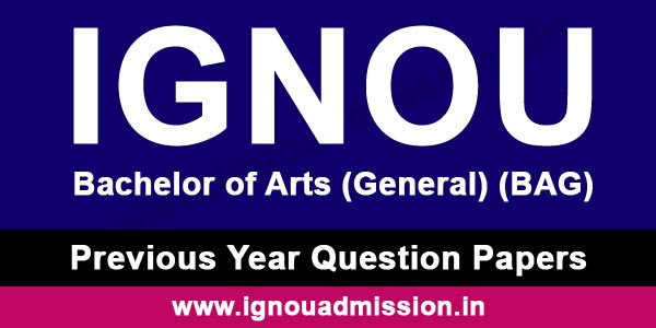 IGNOU BAG Question Papers