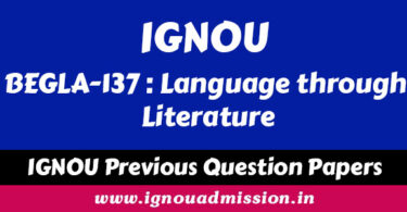 IGNOU BEGLA 137 Question paper