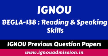 IGNOU BEGLA 138 Question Paper