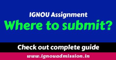 where to submit ignou assignments