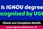 Is degree recognised by UGC?