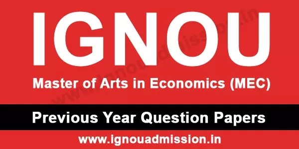 IGNOU MA Economics Question Paper