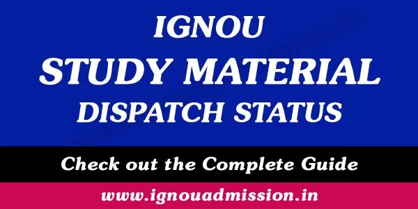 IGNOU Study Material Status