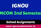 Solved Assignment of IGNOU MCOM 2nd Semester
